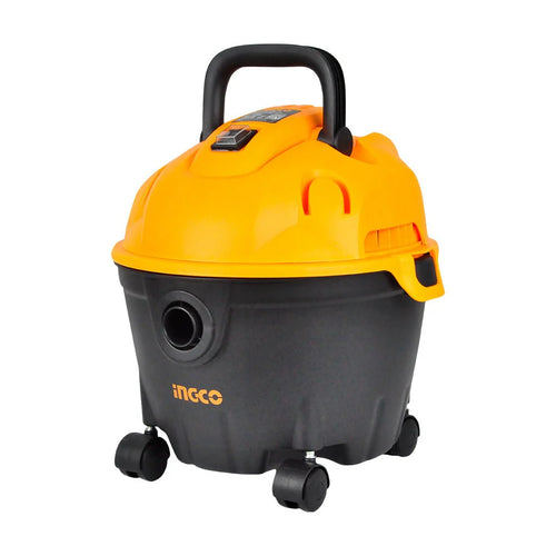 Aspirador INGCO 10L – Secos e Líquidos com Rodas